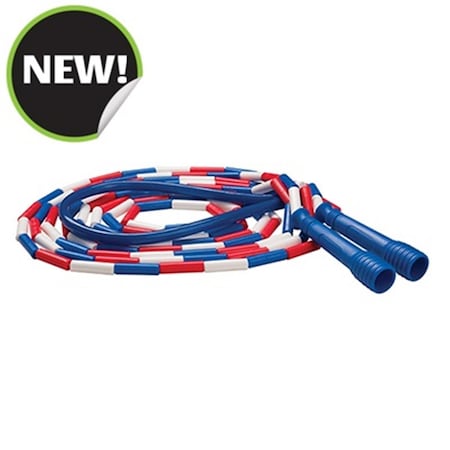 Champion Sports 16 ft. Deluxe XU Beaded Jump Rope - Red, White & Blue SJ16